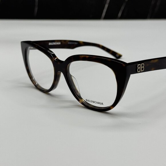 NEW BALENCIAGA BB0131O 005 CAT EYE DARK HAVANA WOMEN EYEGLASSES BALENCIAGA - Picture 7 of 10